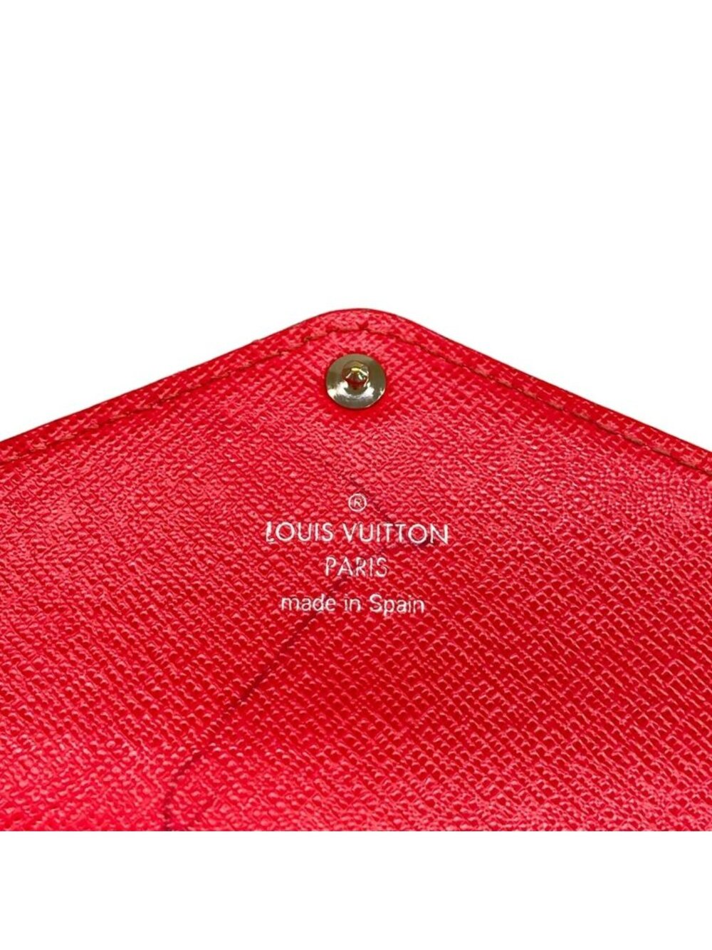 Louis Vuitton Wallet Portefeuille Marie Roulon Brown Red Leather - Picture 5 of 13